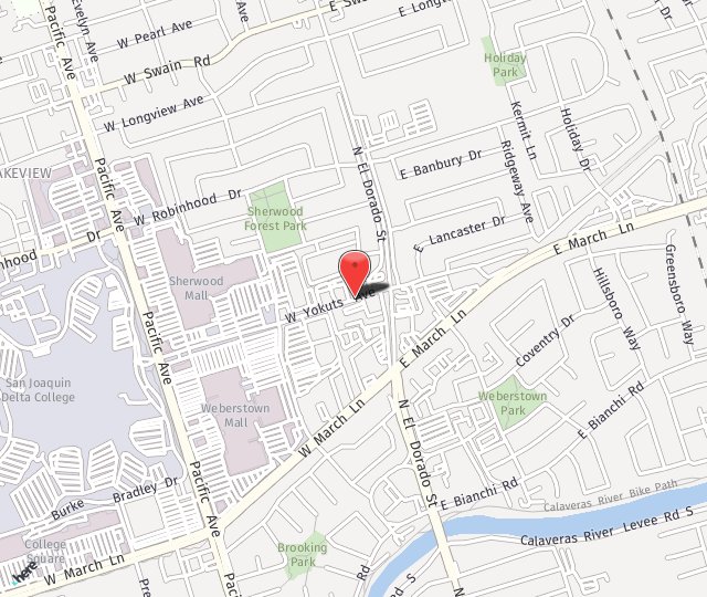 Location Map: 36 West Yokuts Avenue Stockton, CA 95207