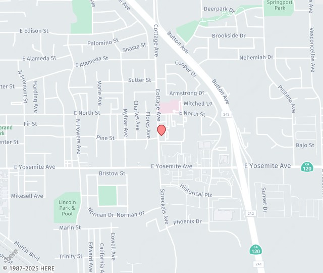 Location Map: 200 Cottage Avenue, #102 Manteca, California 95336