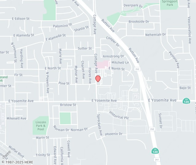Location Map: 200 Cottage Avenue, #102 Manteca, California 95336