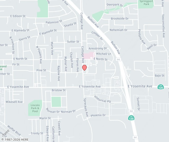Location Map: 200 Cottage Avenue, #102 Manteca, California 95336