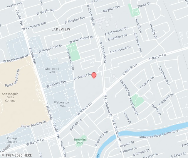 Location Map: 36 West Yokuts Avenue, Suite 1 Stockton, California 95207